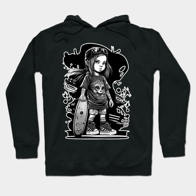 Skater Girl Hoodie by pxdg